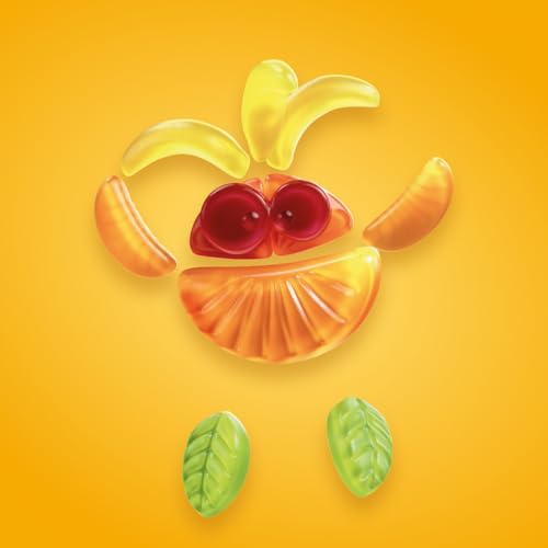 nimm2 Lachgummi Minis – 1 x 258g (20 Mini Packs) – Fruchtgummi mit Fruchtsaft und Vitaminen