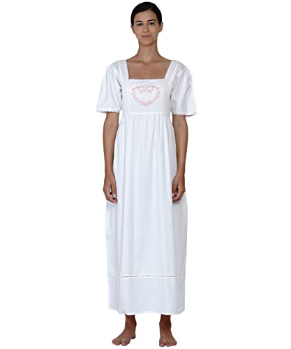 Cotton Lane Chemise de nuit à manches courtes en coton Rose, rose, 50 Cover