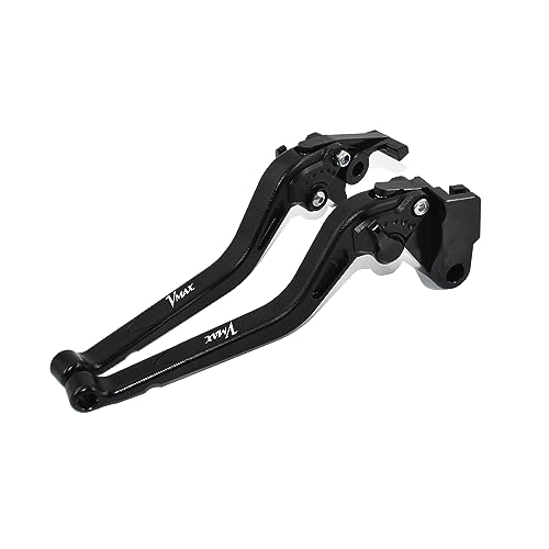ESPEEDMTC Für Yamaha VMAX 1700 2009-2020, modifizierte CNC-Aluminiumlegierung, Lange Bremskupplungshebel-Zubehör (Schwarz)