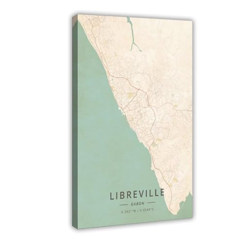 Generisch Libreville Gabun Leinwandposter 50x75 cm