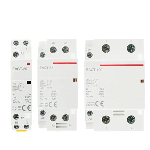 Contacteur modulaire 2P 100A AC 110V 1NO1NC pour rail DIN