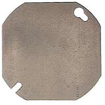 4-Inch Blank Flat Steel Octagon Cover