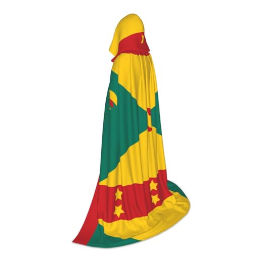 Capa con capucha disfraz de bruja mago bata unisex de Granada para cosplay 2