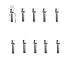 Simoni Racing DR096/B15 Separadores Ruedas Completos de Tornillos Específicos para coches con...