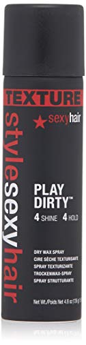 SEXYHAIR Style Play Dirty Dry Wax Spray, 4.8 oz