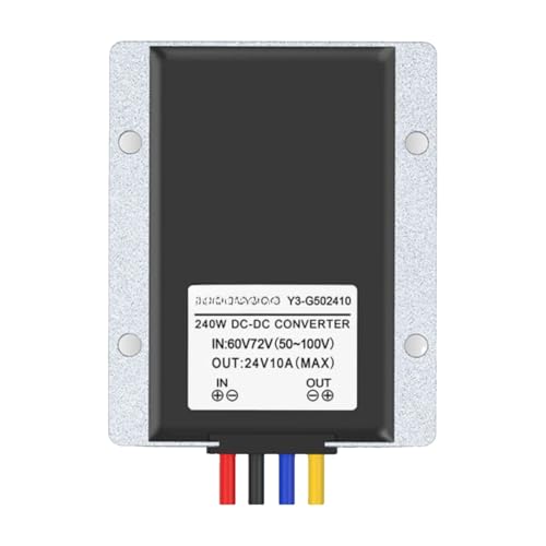 Convertisseur de puissance 50~100V à 24V DC avec boîtier haute résistance