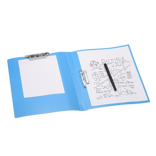 Classeur A4 sans perforation PATIKIL à double clip métallique pour dossiers