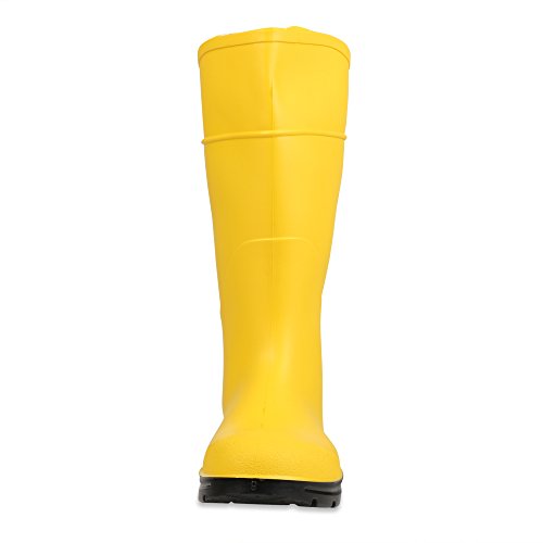 Image of Servus Comfort Technology 14 inch PVC Steel Toe Men's Work Boots, Yellow & Black (18835)