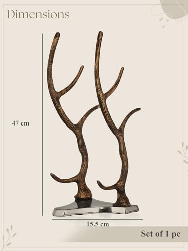 Image of Trovea's Twisted Branch Wine Stand Aluminium Wine Bottle Holder for Home Bar