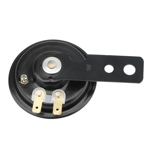 Klaxon De Moto Universel 12 V 1,5 A 105 DB, Kit De Klaxon Rond Étanche Et Puissant Double Tonalité Horn