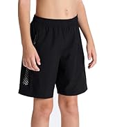 DEVOROPA Youth Boys Athletic Running Shorts Lightweight Quick Dry Sports Workout Gym Hiking Short...