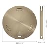 uxcell Heat Diffuser Plate for Gas Stove 8 Inch Round Heat Conduction Induction Adapter Plate with Removable Handle Cookware Protector for Cookware Heat Cooking Unfreeze, Rose Gold #1