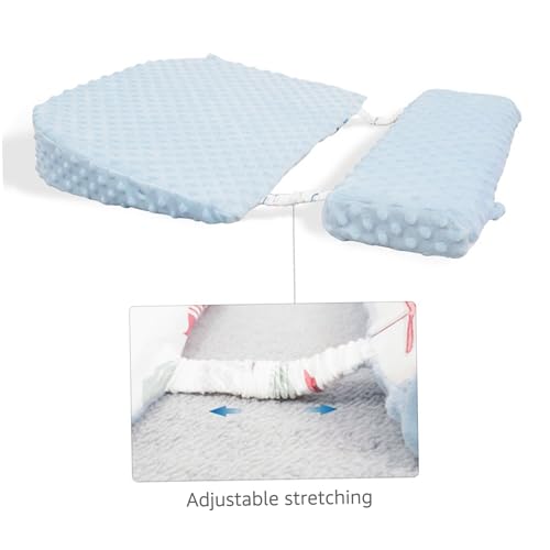 Oreiller reflux bébé haut de gamme double face bleu