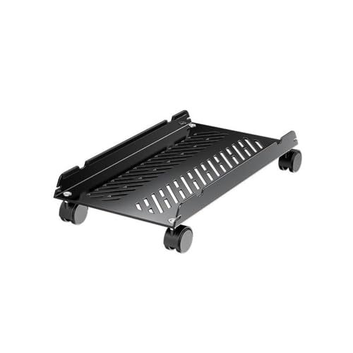 Soporte móvil para torre PC con 4 ruedas giratorias, carrito simple para CPU con 2 ruedas bloqueables, compatible con la mayoría de accesorios para carcasa PC miniatura 1