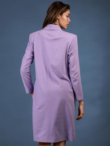 Image of CHKOKKO Women Elegant Winter Wear Warm Coat Classic Knee Length | Solid Color Design with Convenient Front Pockets | Ideal for Formal and Semi-Formal Occasions