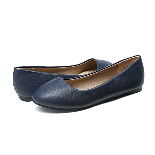 Image of DREAM PAIRS Women's Sole-Simple Ballerina Walking Flats Shoes