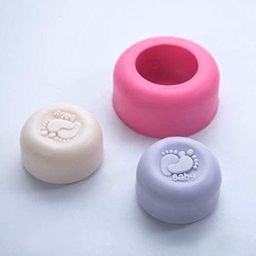 Miniatura 4 de moldes de silicona para velas de jabón, moldes lindos para pies de bebé, moldes de silicona para hornear, pasteles hechos a mano de chocolate,