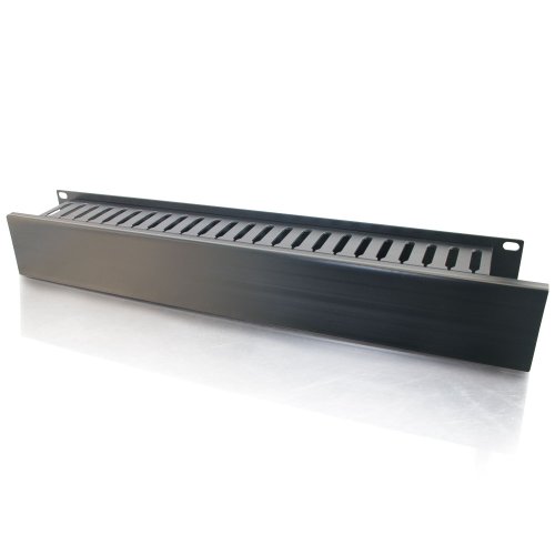 C2G 03746 2U (3.5 Inch) Horizontal Cable Management Panel, Black - //coolthings.us
