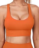 Grace Form Strappy Sports Bra for Women Padded Push Up Sport Bra Athletic Running Workout Bra Yoga Bra