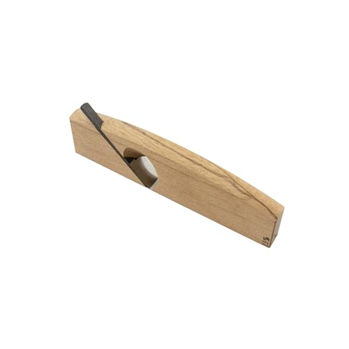 Wazakura, Rabot Japonais Kushigata Sakuri Kanna 15 mm | Fabrication Artisanale à Tsubame-Sanjo | Lame en Acier Haut Carbone | Outil de Menuiserie de Précision | Corps en Bois Japonais | Manuel