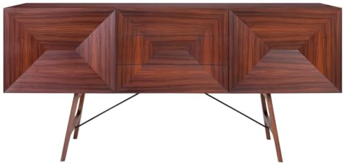 Casa Padrino aparador de Palisandro de Lujo con 2 Puertas y 3 cajones marrón 200 x 50 x H. 90 cm - Calidad de Lujo