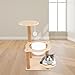 Cat Tree Climb Tower Wear Resistant with Scratching Posts Activity Centre Cat House Cat Bed Pets Nest for Bunny Cats Kitty, 38x63cm
