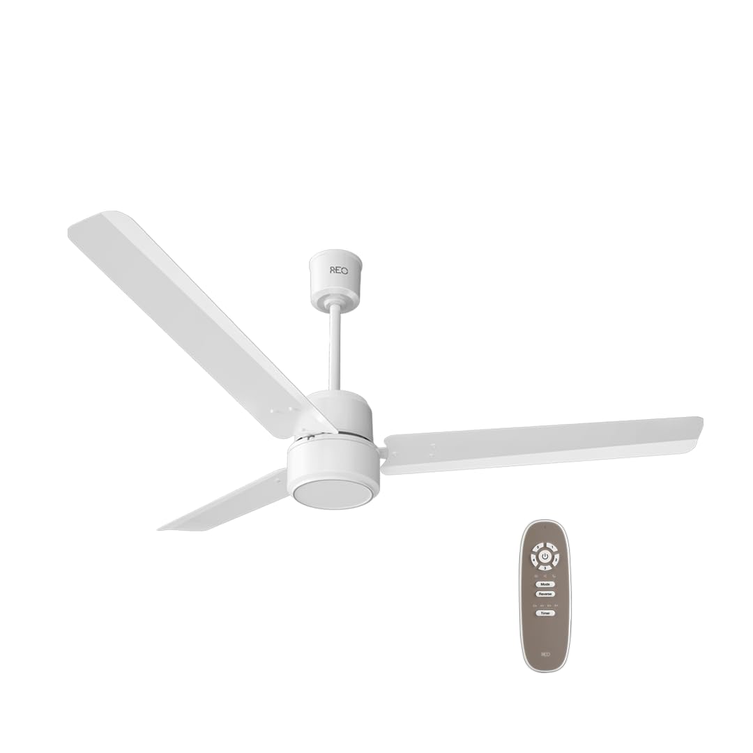 REO By Havells ENERGEX BLDC 1200MM Ceiling Fan| Air Flow: 220 CMM| Speed: 350 RPM| Reverse Rotation Mode| Timer Setting| 2 years Manufacturer Warranty (Elegant White)-image-9