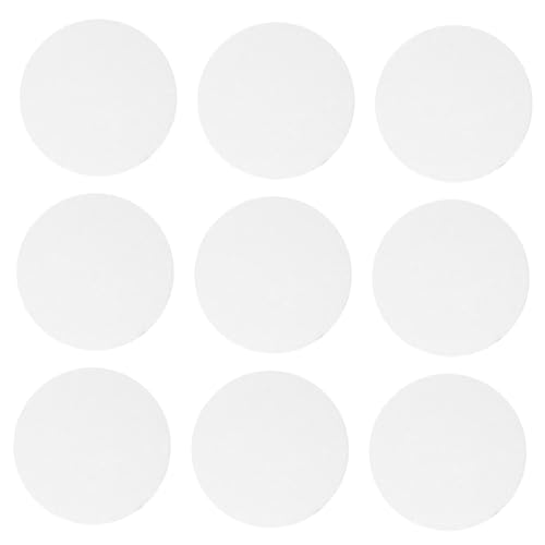 ADOCARN 10pcs Clear Acrylic Round Bases Miniature Display Stands for Table Game Figures Cake Toppers Anime Characters and Decorative Uses