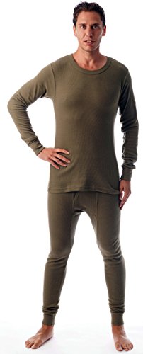 #followme Ultra Soft Thermal Underwear Set for Men 95963-Olive-S