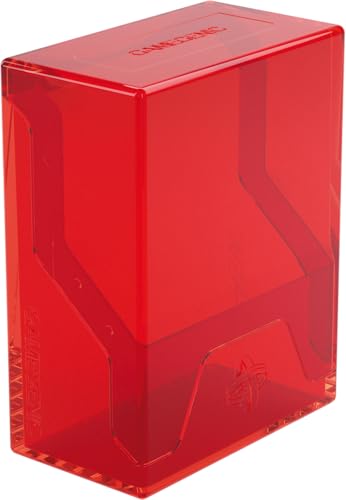 Gamegenic | Bastion 50+ XL: Red | Deck Box | Trading Card Accessory