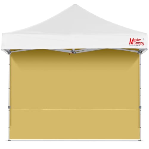 MASTERCANOPY Instant Gazebo Sidewall Panels Sunwall for 3x3M Pop Up Gazebo,1 Piece,Beige