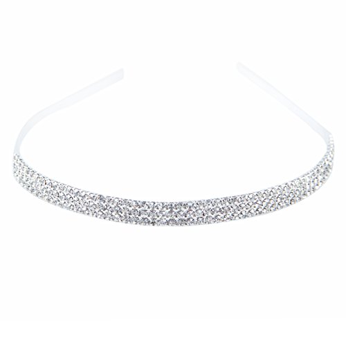 Clearbridal Rhinestones Crystal Headband Tiara for Women 18018