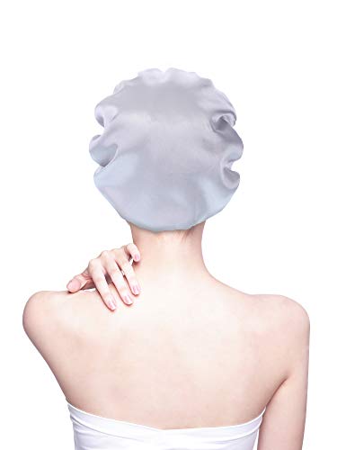 Blulu 3 Pieces Sleep Cap Satin Bonnet Night Head Cover Sleeping Soft Hair Turbans for Women and Girls (Style Set 1)