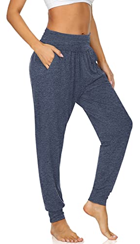 Image of UEU Women's Cozy Yoga Joggers Pants Loose Workout Sweatpants Comfy Lounge Pants with Pockets