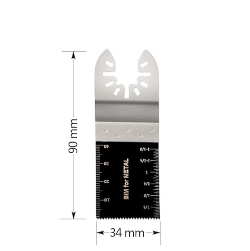 50 Pcs Bi-Metal Oscillating Tool Blades, Professional Universal Oscillating Saw Blades, 1-3/8-Inch Bi-Metal Saw Blades,Quick Release Durable Oscillating Tool, Multi Tool Blades Fit All Models #TOP1