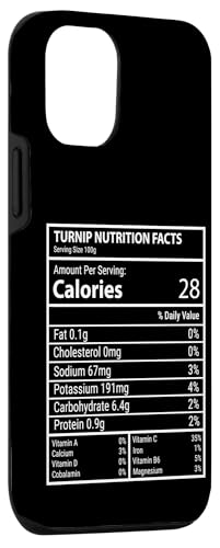 Valeur nutritive du navet - Conception de Tableau Alimentaire informatif Coque pour iPhone 12/12 Pro – vue 3