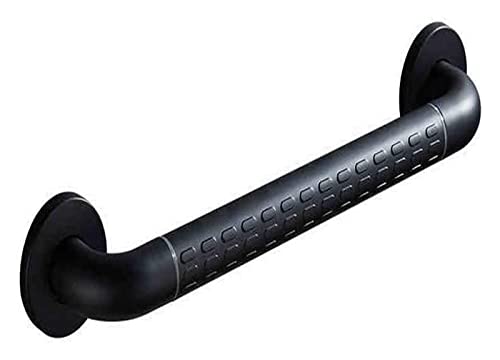 Main courante de sécurité en acier inoxydable et nylon noir design pour douche