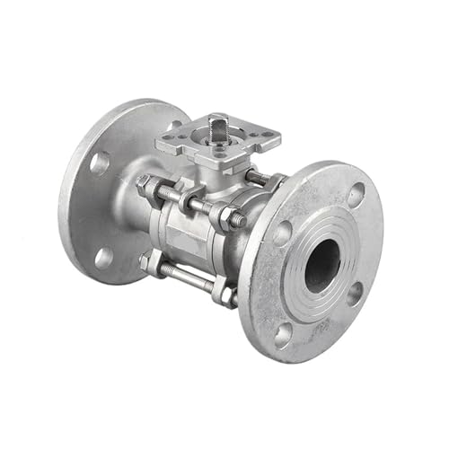 Vanne pneumatique inox 304 avec bride haute pour actionneur