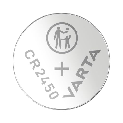 VARTA Batterien Knopfzelle CR2450, 2 Stück, Lithium Coin, 3 V, für Uhren