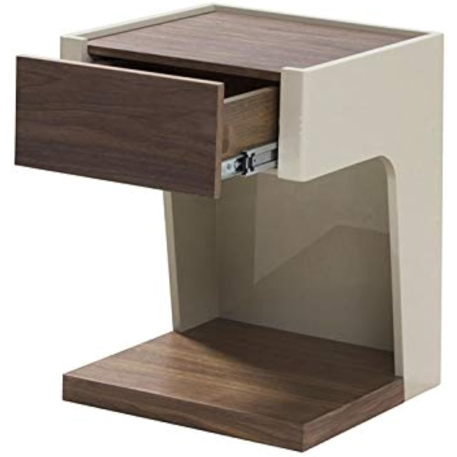 HHGO Wooden Bedside Table, Portable Modern MultiFunctional Sofa Side Table, Side