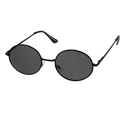 PASTL Round Oval Metal Frame Sunglasses Unisex Fashion Spring Hinge UV 400