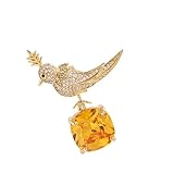 Legierung Vogel Auf Stein Sicherheitsanlagen Pin Mit Abgerundeten Kanten Bequem