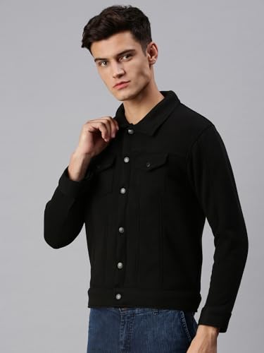 Image of SHOWOFFFF Men Solid Pullover Sweatshirt | High Neck Full Sleeves Cotton Sweatshirt's for Mens | Slim Fit Regular Length Sweatshirts for Men's