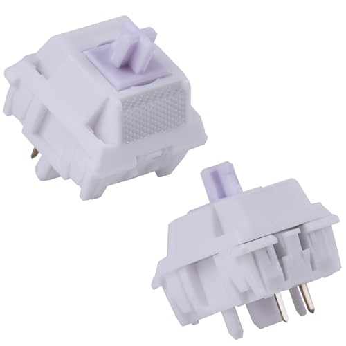 Image of OOCTPK Chilkey 35pcs Morandi 5-Pin Linear Mechanical Keyboard Switches for Mechanical Keyboard, Focused Bottom-Out Feedback and Crisp, High-Transmittance PMMA Light Guide, Even RGB Illumination