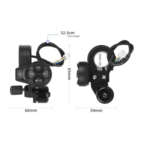 Interruptor de luz delantera de campana Segway ZT3 Pro para reparar intermitentes 6
