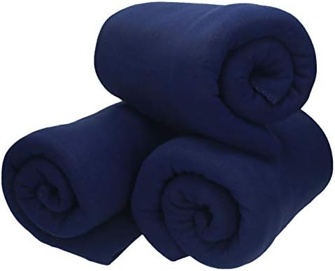 Betz 3 sztuki koc polarowy koc do przytulania koc do mieszkania w rozmiarze 130 x 170 cm jakość 180 g/m kolor jasnoniebieski