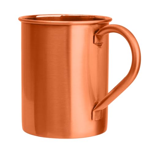 BIFFELY Tasses Moscow Mule en cuivre (453,6 g) | Tasses en cuivre 100 % pur de qualité alimentaire...
