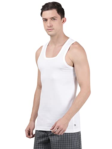 Jockey 8816 Men's Super Combed Cotton Round Neck Sleeveless Vest with Extended Length for Easy Tuck - Image 3