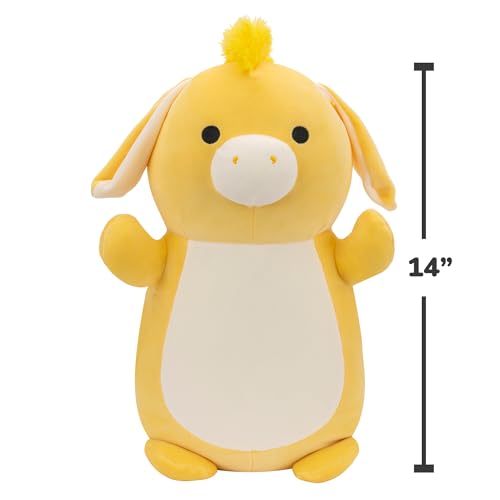 Image of Squishmallows HugMees Original 14-Inch Gavyn Yellow Donkey - Ultrasoft Official Jazwares Large Plush