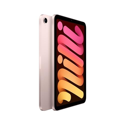 Image of Apple iPad mini (6th Generation, 8.3-inch, 2021), 64GB, Wi-Fi, Pink (Renewed)